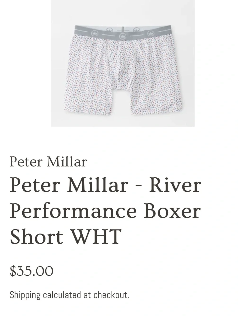 Peter Millar River Performance Boxer Short